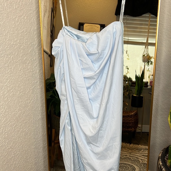 House of CB 'Vesper' Soft Blue Maxi Skirt NWOT - Picture 9 of 10